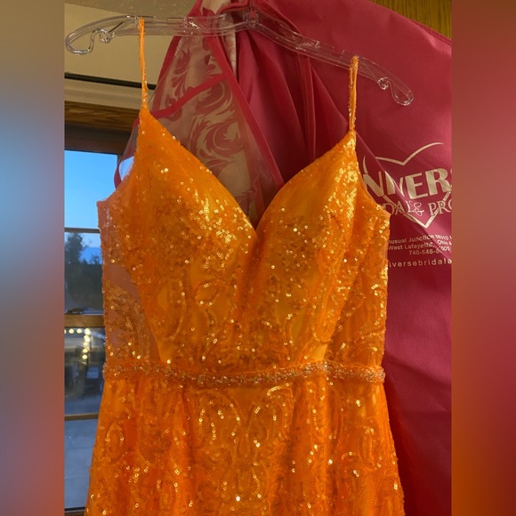 Orange ellie wilde prom dress - Picture 2 of 6